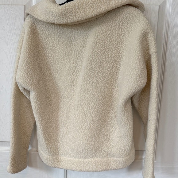 J. Crew Cream Sherpa with Black Accents size XXS - Picture 7 of 10